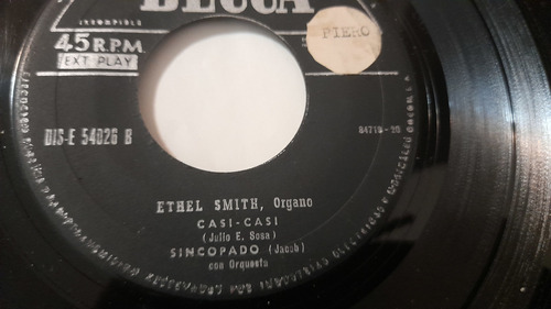 Vinilo Ep De Ethel Smith Casi Casi (i108