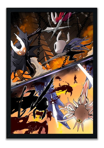 Cuadro Hollow Knight Marco Madera Vidrio 51x36cm Hk12