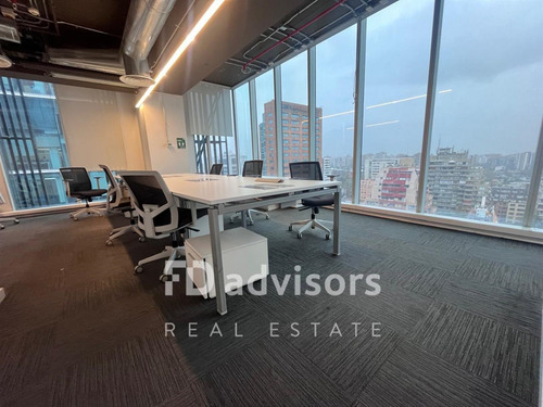Luminosa Oficina Habilitada 377m2 - Las Condes