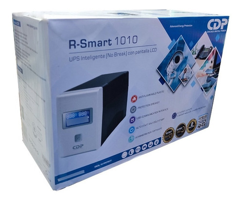 Imagen 3 de 4 de Ups R-smart 1010 Cdp 1000va 400w Pantalla Monitoreo Usb