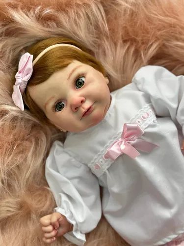 Roupa Para Boneca Bebê Reborn 50 Cm Com Sapato