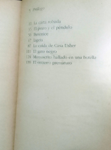 Cuentos De Intriga Y Terror Edgar Allan Poe (Usado)