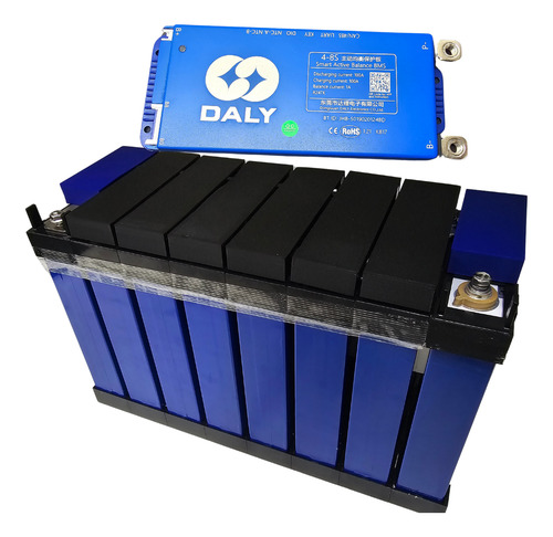 Bateria Solar Lifepo4 24v 100ah Pack 8 Células 3,2v C/bms