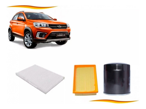 Kit Filtros Para Chery Tiggo 2 1.5 Aire Aceite Polen