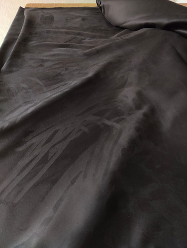 Alcantara Tela Automotriz Negro Intenso 2mts