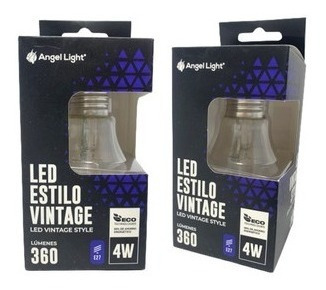 Bombilla Vintage Angel Light 4w De Colores Decorativa