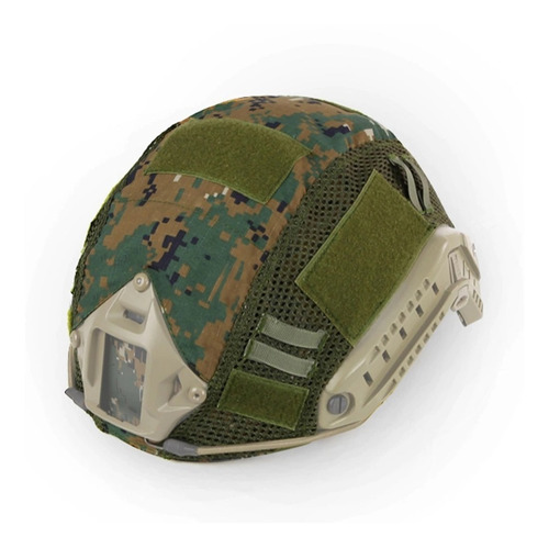 Capacete Tático Emerson Airsoft Paintball Com Capa Multicam