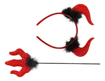 Comprar Diadema De Cuerno De Diablo Diadema De Diablo De Halloween D