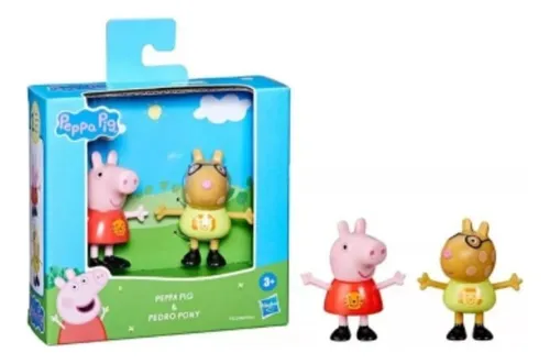 Figura Peppa Pig Peppa Y Pedro Pony 6 Cm Hasbro F6413