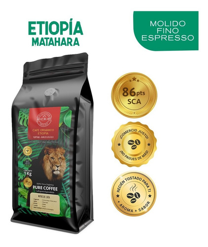 1 K Cafe Grano Organico Etiopia Tueste Hoy 48% Off