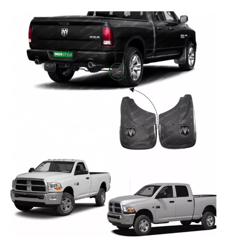 Barreros Para Dodge Ram Rígidos De Plastico X2 Con Logo