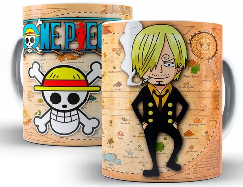 Caneca Anime One Piece Personagens