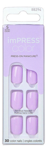 Uñas Impress Color Vivid Lavender Color Morado