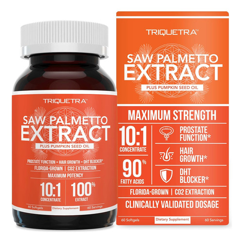 Triquetra Health Saw Palmetto Extract 60cap Salud Próstata 