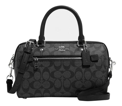 Cartera Satchel Coach F83607 Rowan Café/negro