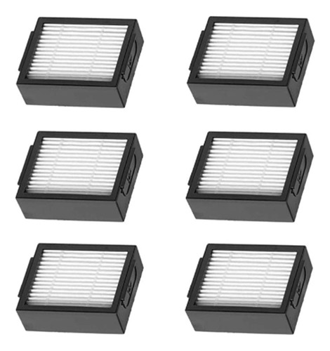 6 Filtros Hepa Para Irobot Roomba I3/i3+/i4/i7/i7+/e5/e6/e7