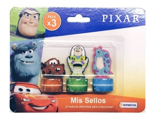 Sellos Disney Pixar Cars X 3 Rayo Mc Queen Forky Buzz T 0116