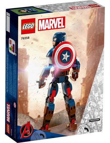 Lego Marvel - Figura Para Construir: Capitán América - 76258