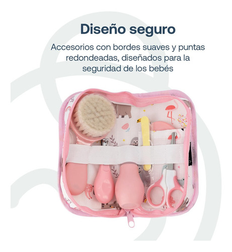 Kit De Higiene Para Bebe Bebesit Color Rosa