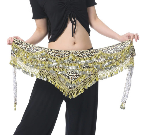 Belly Dance 480 Monedas Para Mujer Bellydance Leopard Chabel