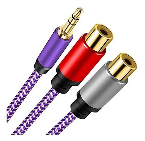 Cables Rca - Tanguyu 3.5mm Male To 2 Rca Female Jack Stereo 