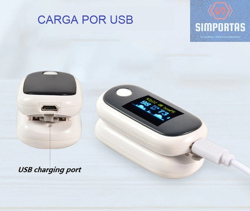 Oximetro Pulso Usb Saturómetro Recargable Calidad Santiago