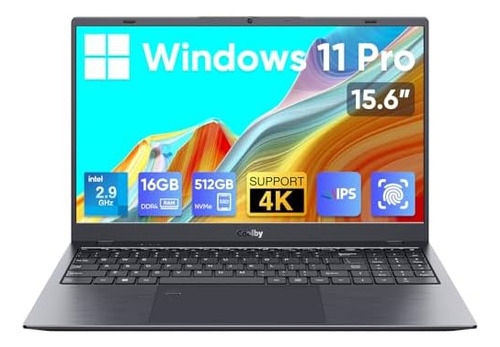 Fingerpront - Computadora Portátil Con Windows 11 De 15.6 Pu