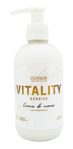 Cuvage Vitality Berries Crema De Manos Con Vitamina E 250gr