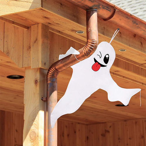2 Spooky Tree Hanging Flags Halloween Windsock Para Interior