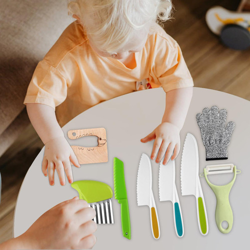 // Juego De Cuchillos Para Niños, Juego De Utensilios 8
