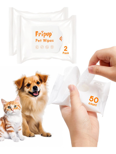 Pet Wash Pads Fripup, Limpiadora De Orejas Y Ojos Para Gatit