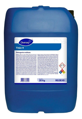 Detergente Titan 9 Bidon 20 Kg Diversey