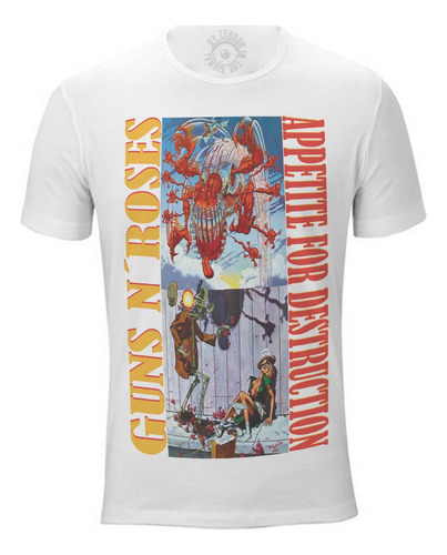 Playera Guns And Roses Appetite For Destruction Vinilo Hard 