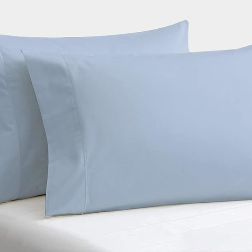 Juego De 2 Fundas De Almohada 600 Hilos 100% Algodón