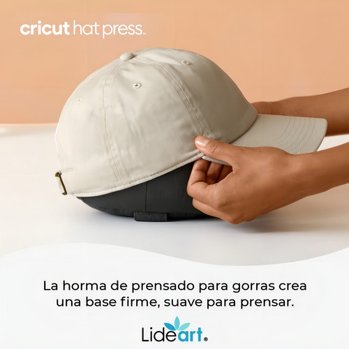 Cricut Hat Press Cap, cor de ferro, azul claro