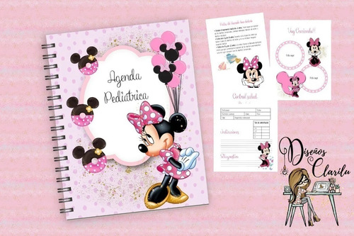 Kit Imprimible Agenda Cuaderno Pediátrico Editable 8 Agendas