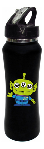 Termo Pitillo Marcianos Toy Story Botilito Negro 650ml 