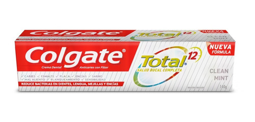 Crema Dental Colgate Total 12 Clean Mint 140gr