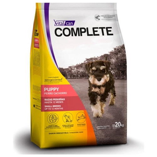 Complete Perros Cachorros Razas Pequeñas X 20kg