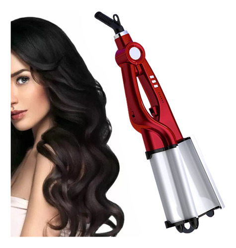 Waflera Rizadora Cabello Pelo Bed Head Ondas Profundas Rojo