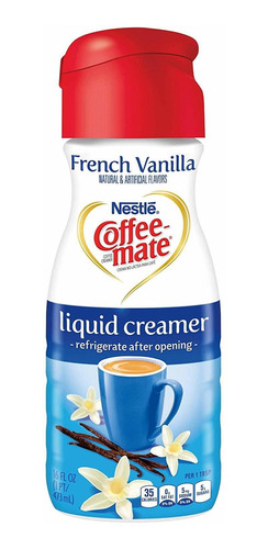 Coffeemate Liquid, French Vanilla,  Fl Oz Paquete De 