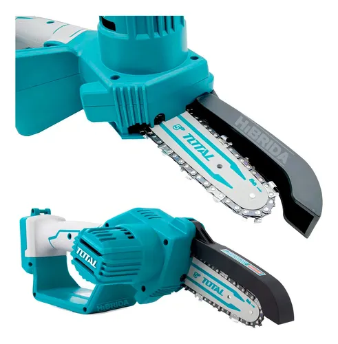 Mini Motosierra De Mano Inalámbrica Total 20v, 5 Pulgadas, 130mm - Jardín, Poda - No Incluye Batería Ni Cargador - TGSLI2058
