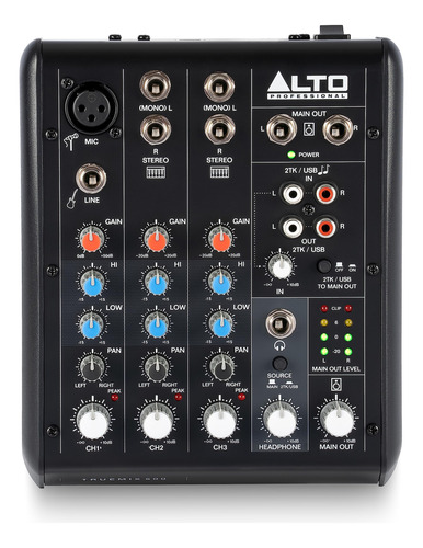 Alto Truemix 500 - Mezclador De Audio Con Micrófono Xlr Y .