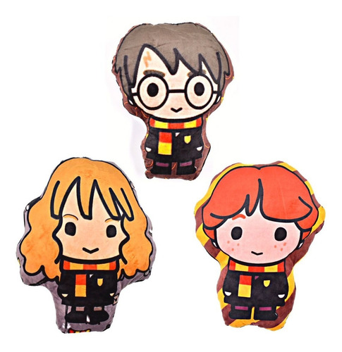 Peluches Cojin Sublimado De Harry Potter Ron Hermione 