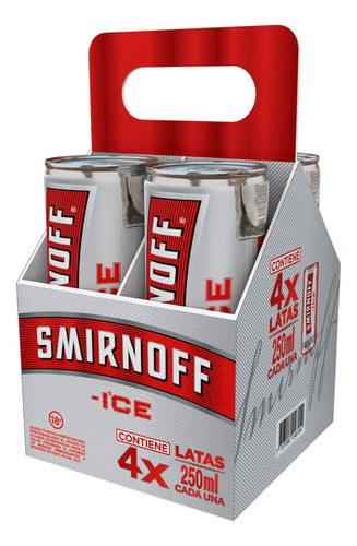 Coctel Smirnoff Ice Original Lata X4uni X 250ml