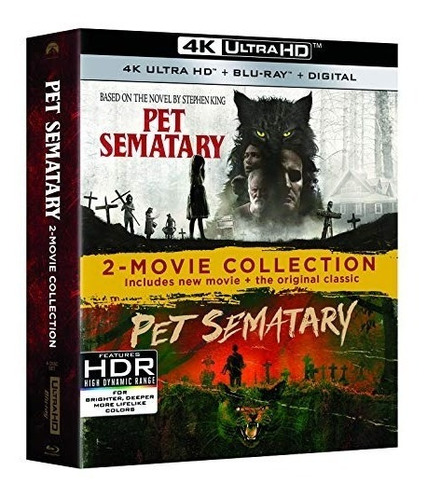 4k Uhd + Blu-ray Pet Sematary Cementerio De Animales 2 Films