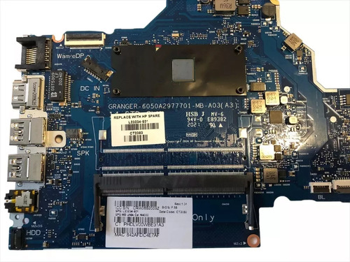 Motherboard Hp 240 G7 Intel Celeron N4000 L23234-601 Color Azul