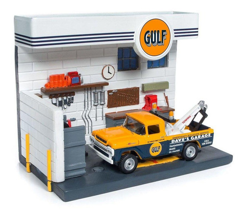 Imagem 2 de 2 de Johnny Lightning Gulf Service Center Diorama 1/64