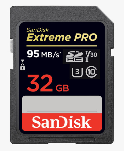 Cartao Sandisk Sdhc Extreme Pro 95mb/s 32gb Video Ultrahd 4k