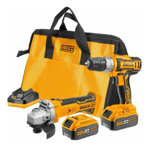 comprar Kit Amoladora Angular 20v + Atornillador 20v Ingco P20s  - Y
